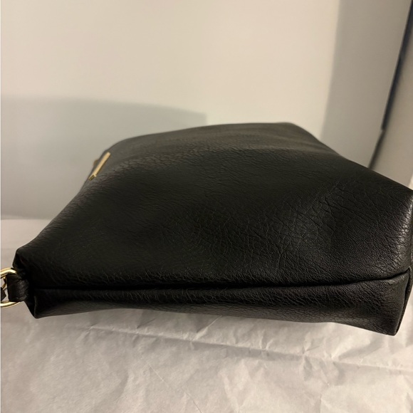 Steve Madden Black Cosmetic Bag with Gold Accents - Picture 4 of 12